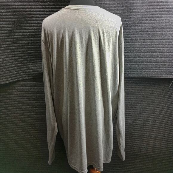 Nike Dri-Fit Men Long Sleeve Crew Neck Training Shirt Gray - Picture 2 of 9